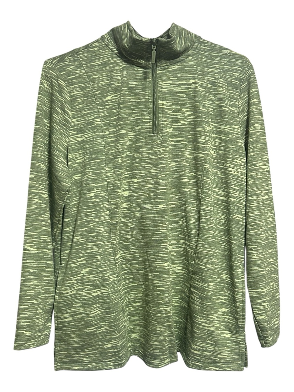 NWOT D&Co Active Green Quarter-Zip Shirt